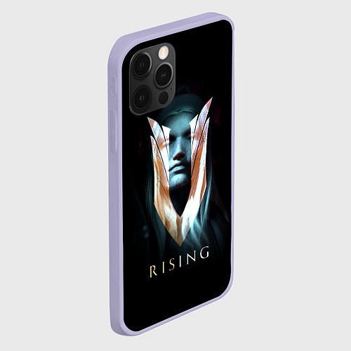 Чехол iPhone 12 Pro V rising - вампир / 3D-Светло-сиреневый – фото 2