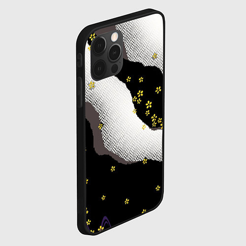 Чехол iPhone 12 Pro JAPAN PATTERN / 3D-Черный – фото 2