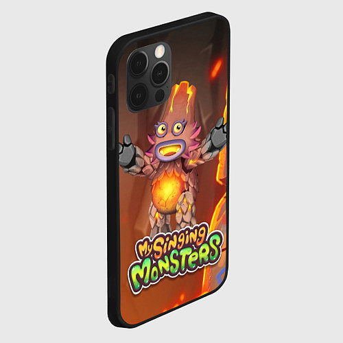 Чехол iPhone 12 Pro My singing monsters ЛАВАТЁКА / 3D-Черный – фото 2