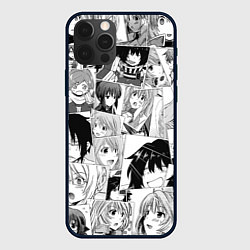 Чехол для iPhone 12 Pro Log Horizon pattern, цвет: 3D-черный