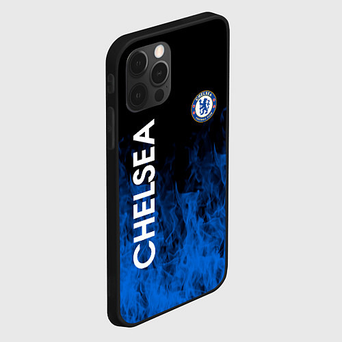 Чехол iPhone 12 Pro Chelsea пламя / 3D-Черный – фото 2