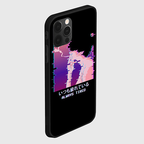 Чехол iPhone 12 Pro Sad neon boy / 3D-Черный – фото 2