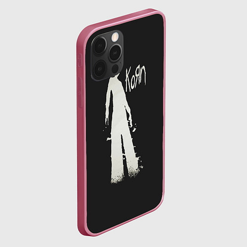 Чехол iPhone 12 Pro Группа KoЯn Korn / 3D-Малиновый – фото 2