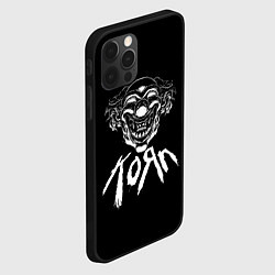 Чехол для iPhone 12 Pro KoЯn Korn клоун, цвет: 3D-черный — фото 2