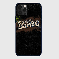 Чехол для iPhone 12 Pro Best barista graffiti, цвет: 3D-черный