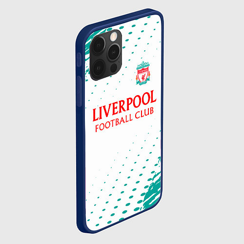 Чехол iPhone 12 Pro Liverpool краски / 3D-Тёмно-синий – фото 2