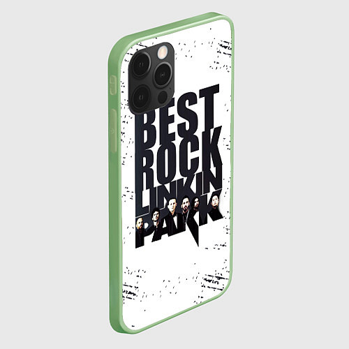 Чехол iPhone 12 Pro Linkin Park BEST ROCK / 3D-Салатовый – фото 2