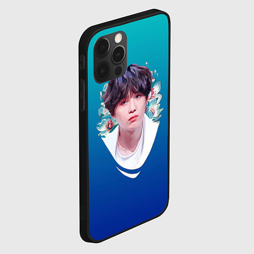 Чехол iPhone 12 Pro SUGA BTS / 3D-Черный – фото 2