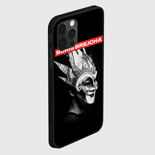 Чехол iPhone 12 Pro Boris Brejcha в маске / 3D-Черный – фото 2