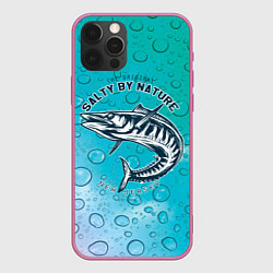 Чехол для iPhone 12 Pro Рыбалка New Jersey, цвет: 3D-малиновый