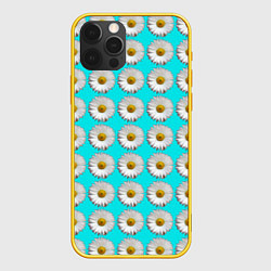 Чехол для iPhone 12 Pro CHAMOMILE FLOWERS, цвет: 3D-желтый