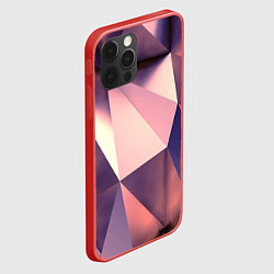 Чехол для iPhone 12 Pro Кристальная мозаика, цвет: 3D-красный — фото 2