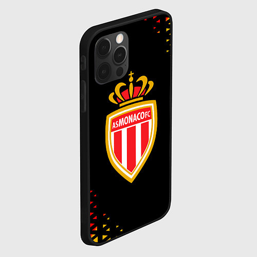 Чехол iPhone 12 Pro Monaco абстракция / 3D-Черный – фото 2