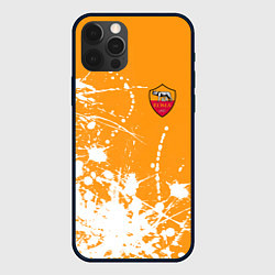 Чехол для iPhone 12 Pro Roma маленькое лого краска, цвет: 3D-черный