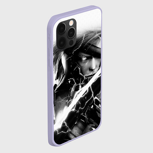 Чехол iPhone 12 Pro МЕТАЛ ГИР СОЛИД- METAL GEAR / 3D-Светло-сиреневый – фото 2