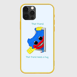 Чехол для iPhone 12 Pro POPPY PLAYTIME HAGGY WAGGY that friend, цвет: 3D-желтый