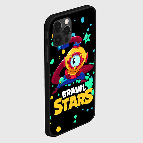 Чехол iPhone 12 Pro Otis Brawl Stars / 3D-Черный – фото 2