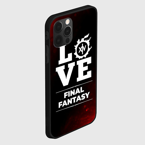 Чехол iPhone 12 Pro Final Fantasy Love Классика / 3D-Черный – фото 2