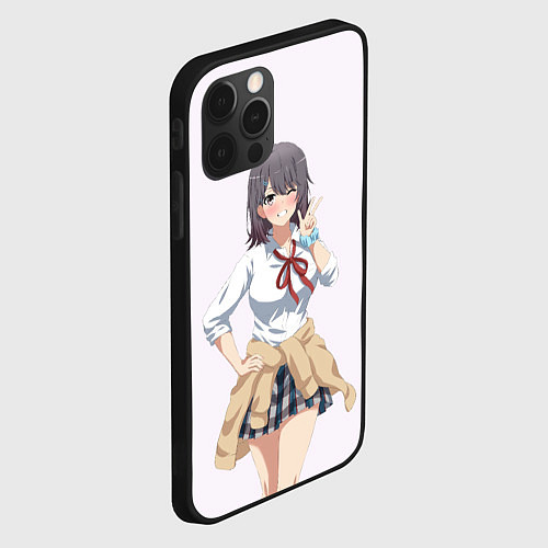 Чехол iPhone 12 Pro МЭГУРИ ШИРОМЭГУРИ OreGairu / 3D-Черный – фото 2