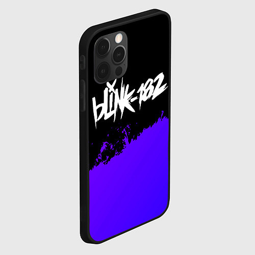 Чехол iPhone 12 Pro Blink 182 Purple Grunge / 3D-Черный – фото 2