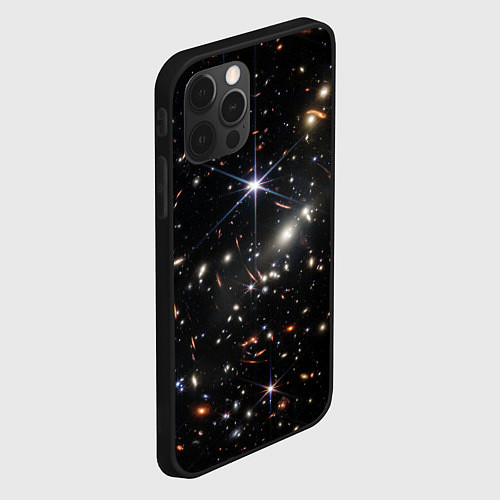 Чехол iPhone 12 Pro Новое изображение ранней вселенной от Джеймса Уэбб / 3D-Черный – фото 2