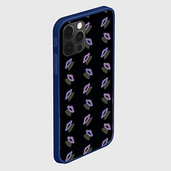 Чехол для iPhone 12 Pro Летающие тарелки, цвет: 3D-тёмно-синий — фото 2