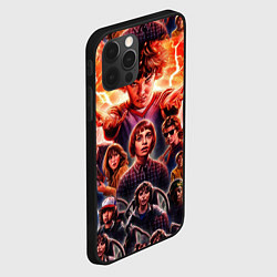 Чехол для iPhone 12 Pro Stranger Things Арт, цвет: 3D-черный — фото 2