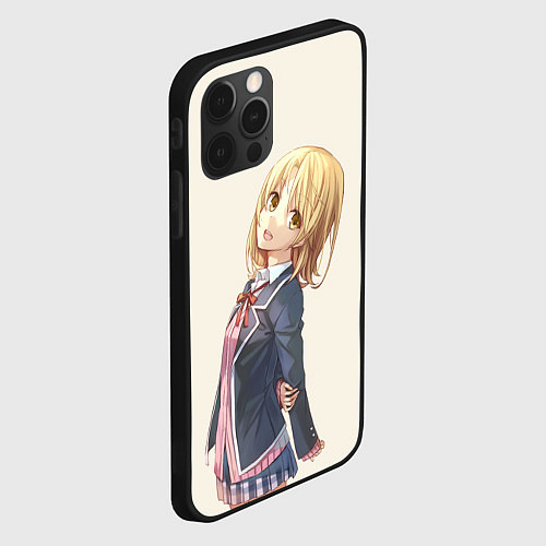 Чехол iPhone 12 Pro Ироха Ишики OreGairu / 3D-Черный – фото 2