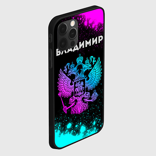Чехол iPhone 12 Pro Владимир Россия / 3D-Черный – фото 2