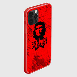 Чехол для iPhone 12 Pro Че Гевара - на красном фоне, цвет: 3D-красный — фото 2