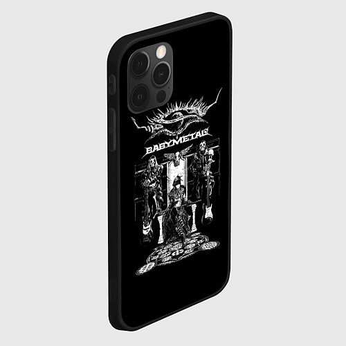 Чехол iPhone 12 Pro BABYMETAL Throne / 3D-Черный – фото 2