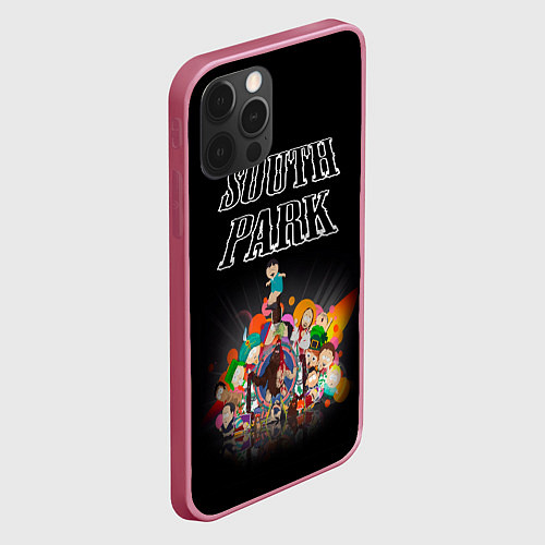 Чехол iPhone 12 Pro South Park - Black / 3D-Малиновый – фото 2