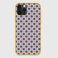 Чехол для iPhone 12 Pro Круги Геометрические паттерны, цвет: 3D-желтый