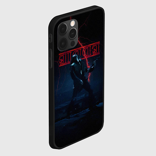 Чехол iPhone 12 Pro EDDIE MUNSON STRANGER THINGS / 3D-Черный – фото 2