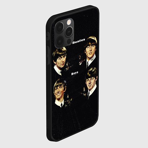 Чехол iPhone 12 Pro The Beatles Boys / 3D-Черный – фото 2