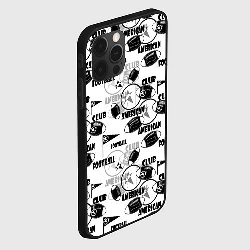 Чехол iPhone 12 Pro American football club / 3D-Черный – фото 2