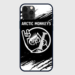 Чехол для iPhone 12 Pro Arctic Monkeys - КОТ - Краски, цвет: 3D-черный