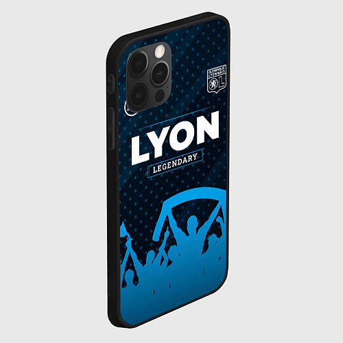 Чехол iPhone 12 Pro Lyon Legendary Форма фанатов / 3D-Черный – фото 2