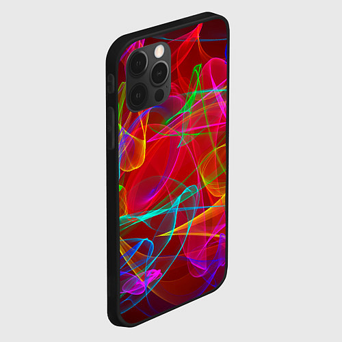 Чехол iPhone 12 Pro Colored smoke / 3D-Черный – фото 2