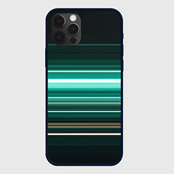 Чехол для iPhone 12 Pro Градиент фейерверк, цвет: 3D-черный