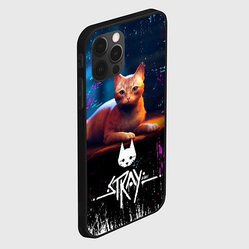Чехол iPhone 12 Pro Stray Cat: Бродячий Кот / 3D-Черный – фото 2