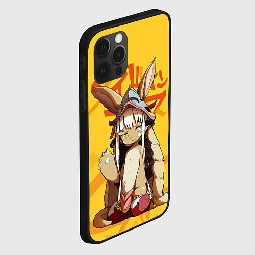 Чехол iPhone 12 Pro Made in Abyss Наначи / 3D-Черный – фото 2