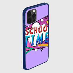 Чехол для iPhone 12 Pro School time, цвет: 3D-тёмно-синий — фото 2