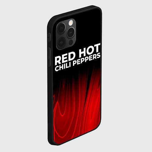 Чехол iPhone 12 Pro Red Hot Chili Peppers red plasma / 3D-Черный – фото 2