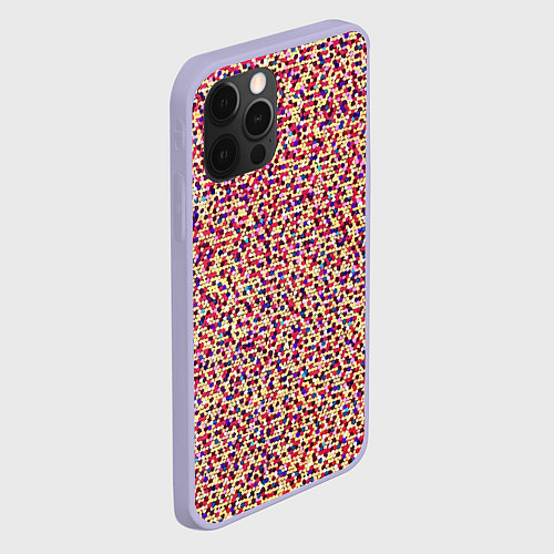 Чехол iPhone 12 Pro Цветное конфетти / 3D-Светло-сиреневый – фото 2