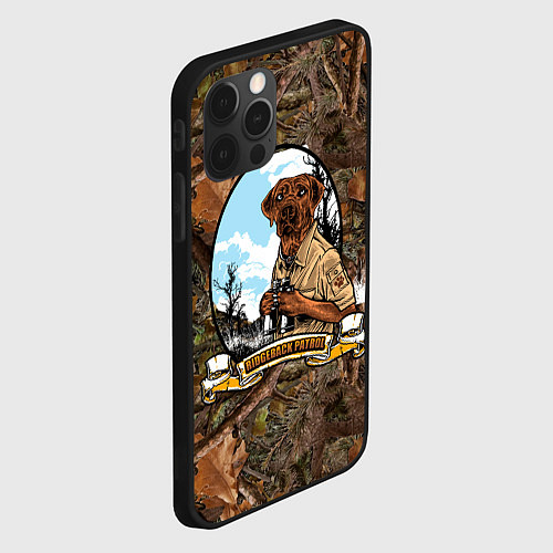 Чехол iPhone 12 Pro Собачий патруль охотник / 3D-Черный – фото 2