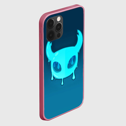 Чехол iPhone 12 Pro Hollow Knight подтеки / 3D-Малиновый – фото 2