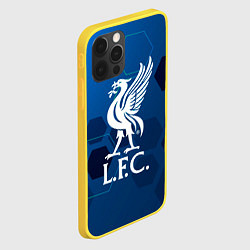 Чехол для iPhone 12 Pro Liverpool шестиугольники абстракция, цвет: 3D-желтый — фото 2