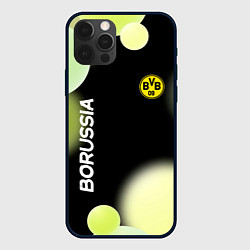 Чехол для iPhone 12 Pro Боруссия Абстракция, цвет: 3D-черный