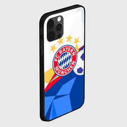 Чехол для iPhone 12 Pro Bayern munchen Абстракция геометрии, цвет: 3D-черный — фото 2